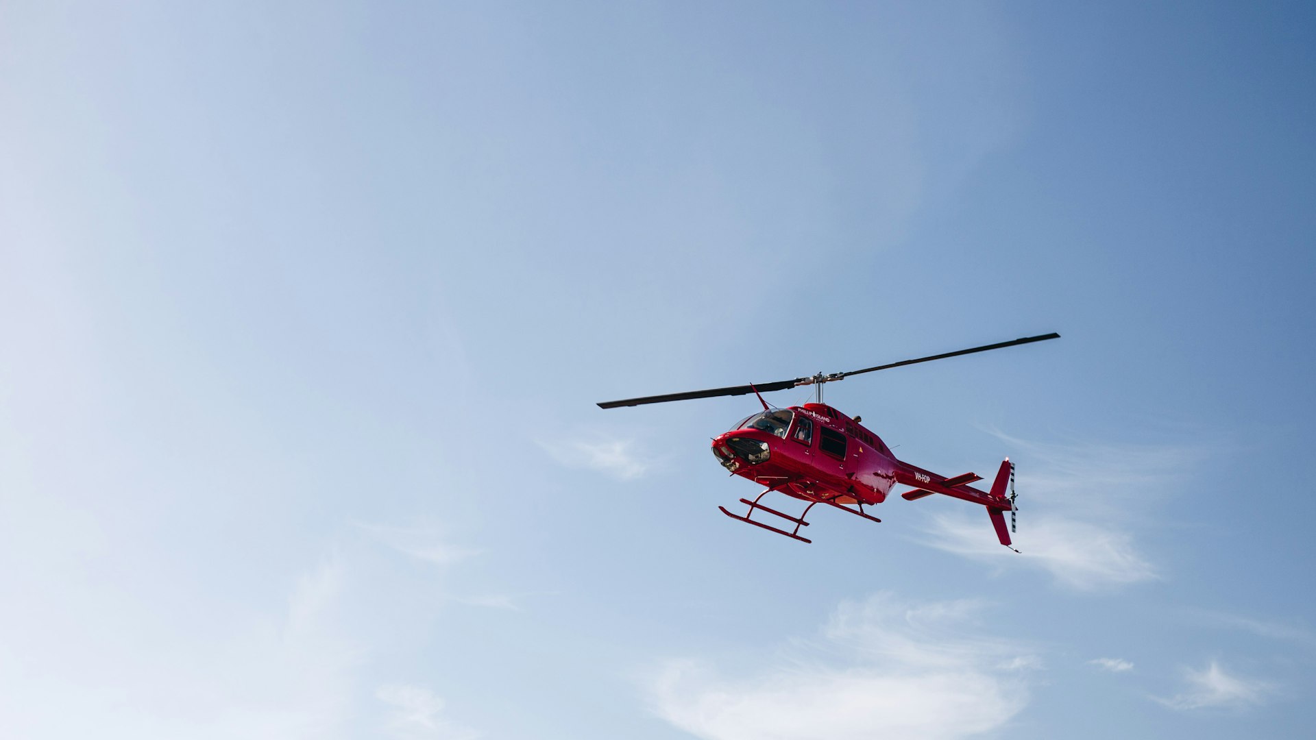 Red helicopter
